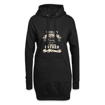 Der größte Falter der Welt - Hoodie-Kleid - Schwarz - Vorne