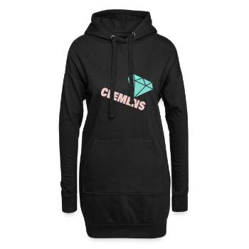 Kostbar Clemens - Hoodie-Kleid - Schwarz - Vorne