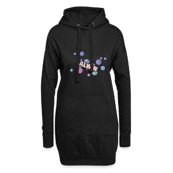 Geschenk Alwin - Hoodie-Kleid - Schwarz - Vorne