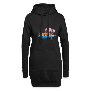 Vacances Frederikshavn - Sweat-shirt à capuche long Femme - noir - Devant