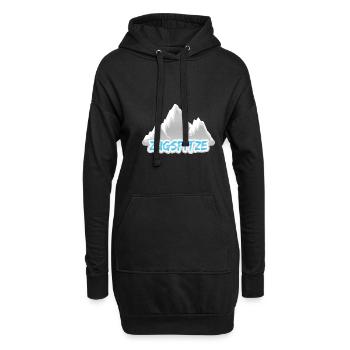 Mont Zugspitze - Sweat-shirt à capuche long Femme - noir - Devant