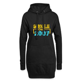 seit 2007 - Hoodie-Kleid - Schwarz - Vorne