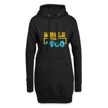 Single 1960 - Hoodie-Kleid - Schwarz - Vorne