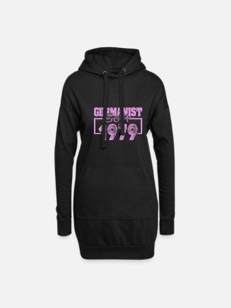Germanist 1979 - Hoodie-Kleid - Schwarz