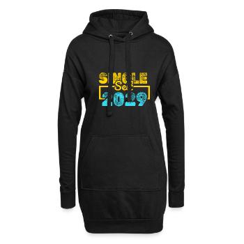 2029 - Hoodie-Kleid - Schwarz - Vorne