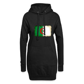 Geschenk für Algerien - Hoodie-Kleid - Schwarz - Vorne