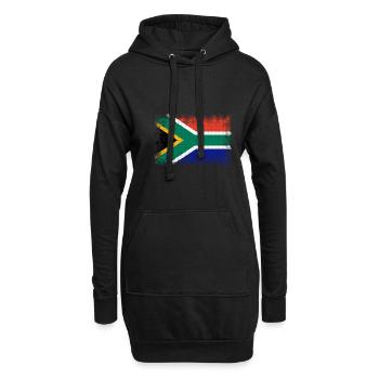 L’Afrique du Sud en tant qu’Afrique du Sud - Sweat-shirt à capuche long Femme - noir - Devant