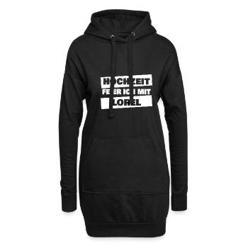 Lorel en enterrement de vie de garçon - Sweat-shirt à capuche long Femme - noir - Devant