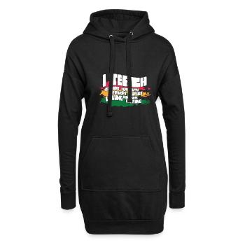 i I Teach Confident Bravery Equality Teacher Futur - Hoodie-Kleid - Schwarz - Vorne