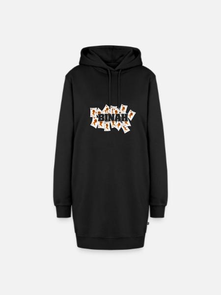Binah als Vegas - Hoodie-Kleid - Schwarz