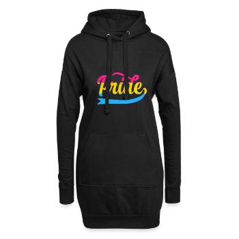 LGBT Rainbow Gay Pride Homo Lesbienne Gay - Sweat-shirt à capuche long Femme - noir - Devant