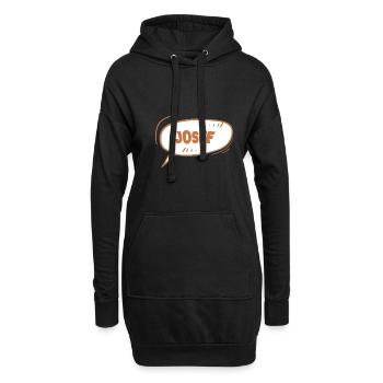 Josef - Hoodie-Kleid - Schwarz - Vorne