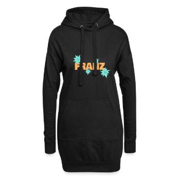 Edelweiss Franz - Sweat-shirt à capuche long Femme - noir - Devant