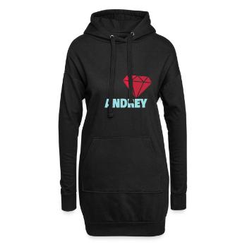 Précieux pour Andrey Edel Diamant - Sweat-shirt à capuche long Femme - noir - Devant