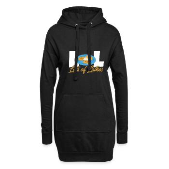 Lot Of Latkes Happy Hanukkah Jewish Costume - Hoodie-Kleid - Schwarz - Vorne