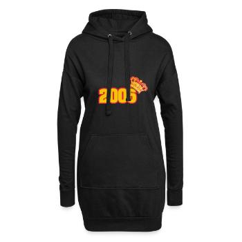 2005 - Hoodie-Kleid - Schwarz - Vorne