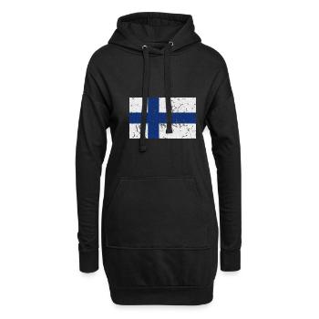 Finnland - Hoodie-Kleid - Schwarz - Vorne