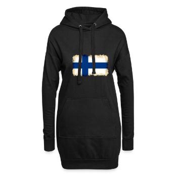 Finnland - Hoodie-Kleid - Schwarz - Vorne