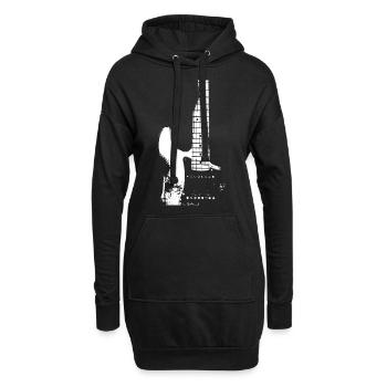 Acoustic Guitar T-shirt cool graphic musician guit - Sweat-shirt à capuche long Femme - noir - Devant