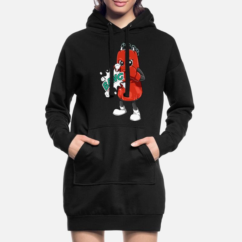 Boxe boxe boxe boxe de boxe de boxe pour un Sweat-shirt à capuche long Femme