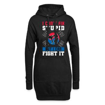 TKD Korean Martial Arts Tae Kwon - Hoodie-Kleid - Schwarz - Vorne