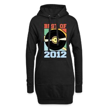 Le meilleur de 2012 - Sweat-shirt à capuche long Femme - noir - Devant