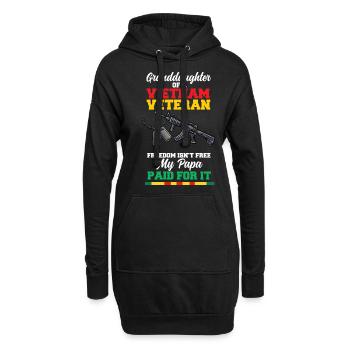Vietnam Veteran USA Geschenk - Hoodie-Kleid - Schwarz - Vorne