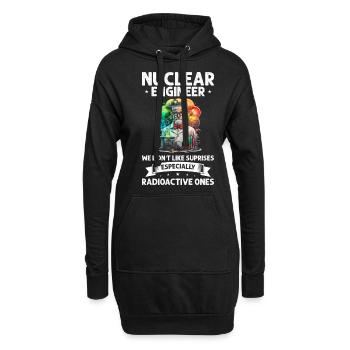 Kernenergie Spruch für Kernenergie - Hoodie-Kleid - Schwarz - Vorne