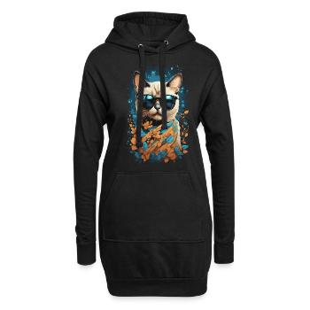 Chat siamois élégant pour les fans de chats Chats - Sweat-shirt à capuche long Femme - noir - Devant