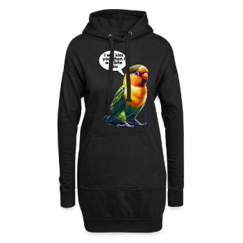 Turteltäubchen Turteltauben - Hoodie-Kleid - Schwarz - Vorne