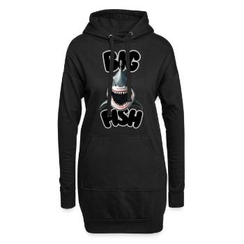 Big Fish - Hoodie-Kleid - Schwarz - Vorne