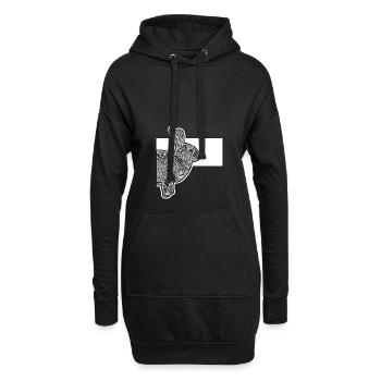Lapins nains mignons Lapins Lapins - Sweat-shirt à capuche long Femme - noir - Devant