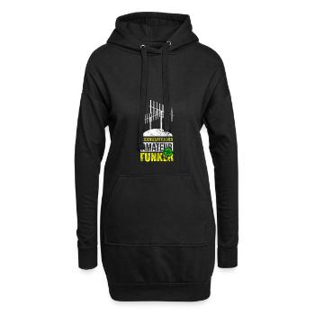 Antenne Funker Amateurfunker Geschenk - Hoodie-Kleid - Schwarz - Vorne