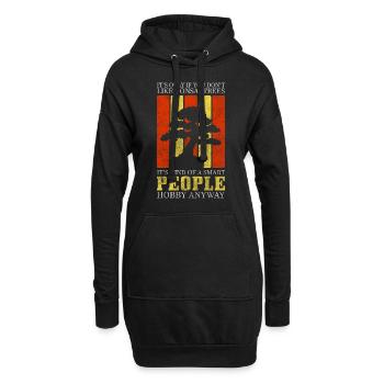 Bonsaibaum Yoga Garten - Hoodie-Kleid - Schwarz - Vorne