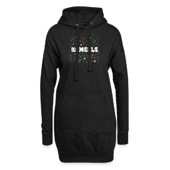 Kamelle Karneval Fasching Süßigkeit Bonbons - Hoodie-Kleid - Schwarz - Vorne