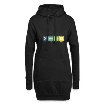 Golf Geschenk Witz Golfspieler Golfer - Hoodie-Kleid - Schwarz - Vorne