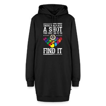 A Shot Billiard - Hoodie-Kleid - Schwarz - Vorne