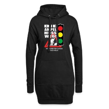 Les feux de circulation doivent disparaître - Sweat-shirt à capuche long Femme - noir - Devant