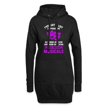 Theater Broadway-Musical Geschenk - Hoodie-Kleid - Schwarz - Vorne