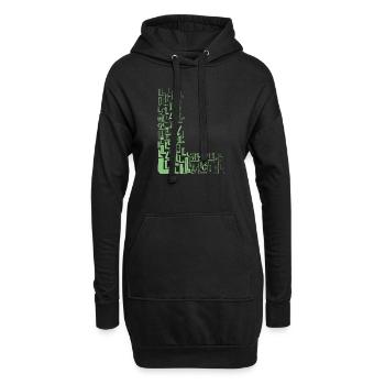 Font Fashion L - Sweat-shirt à capuche long Femme - noir - Devant
