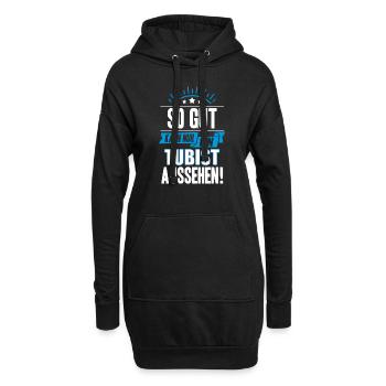 TUBIST - Hoodie-Kleid - Schwarz - Vorne