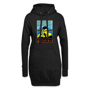 culte limited édition flingueur lino ventura - Sweat-shirt à capuche long Femme - noir - Devant