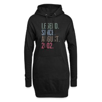 Legende seit August 2002 - Hoodie-Kleid - Schwarz - Vorne