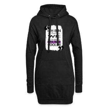 geschenkidee bluthund geek humor bachhund witzig - Hoodie-Kleid - Schwarz - Vorne
