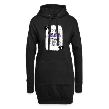 activisme humour dispositifs LGBT prudence drôle LGBT - Sweat-shirt à capuche long Femme - noir - Devant