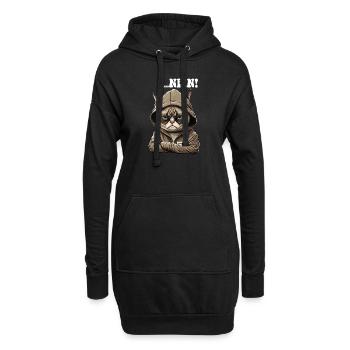 Nein! Neinsager - Mitarbeiter Arbeitskollegen - Hoodie-Kleid - Schwarz - Vorne