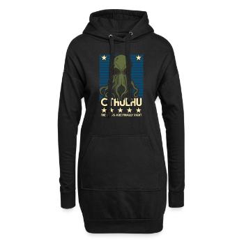 Cthulhu! Die Sterne haben endlich recht! - Hoodie-Kleid - Schwarz - Vorne