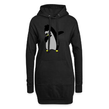 pinguin dabbing 02 - Hoodie-Kleid - Schwarz - Vorne