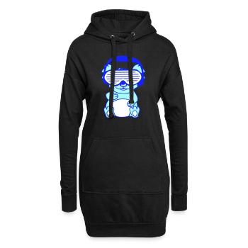 DJ Koala Ours Australien Koala Ours Assis Mignon - Sweat-shirt à capuche long Femme - noir - Devant