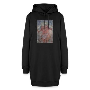 Dans mon - Sweat-shirt à capuche long Femme - noir - Devant